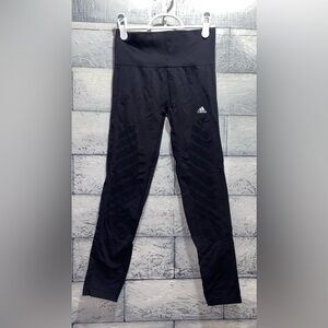 Adidas Climalite Performance 7/8 Leggings Black XS High-Rise Workout Gym Wear